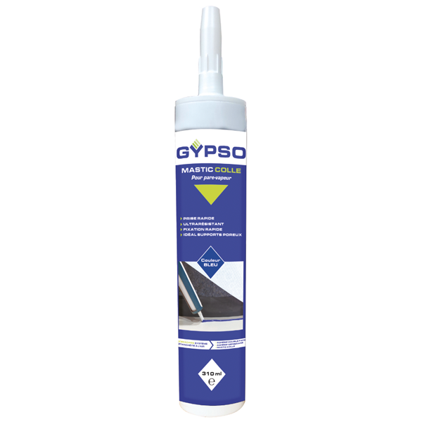 Mastic colle pour étanchéité à l'air des pare-vapeurs Gypso - cartouche de 310 ml