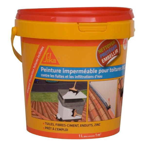 Peinture de protection Sikagard pour toiture inclinée  jaune 1 litre