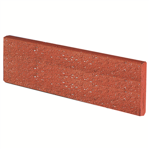 Plaquette parement mural terre cuite sablé Terreal 220x50x14mm Rouge