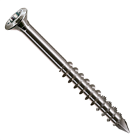 Vis de façade bois tête fraisée bombée - T-STAR Plus T15 - Inox A2- 4 x 45 mm - boîte de 100