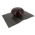 Chapeau de ventilation avec collerette d'étanchéité - diamètre 125 mm - marron
