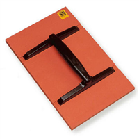 Taloche PU mousse rigide polymère orange rectangulaire 33 x 26 cm