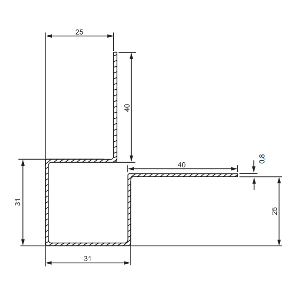 Profilé d'angle extérieur MetalTrim bardage Hardie Plank - Blanc arctique - 3 M