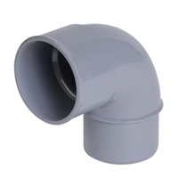 Coude PVC Nicoll angle 87°30 à coller mâle-femelle Ø 50 mm gris