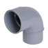 Coude PVC Nicoll angle 87°30 à coller mâle-femelle Ø 50 mm gris