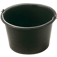 Seau évasé pour carreleur Mondelin 341040 - plastique noir - 14 litres