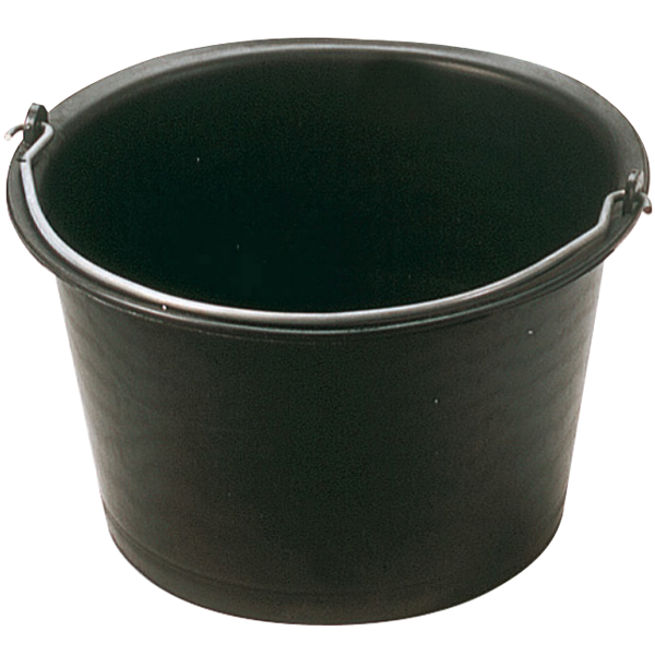 Seau évasé pour carreleur Mondelin 341040 - plastique noir - 14 litres