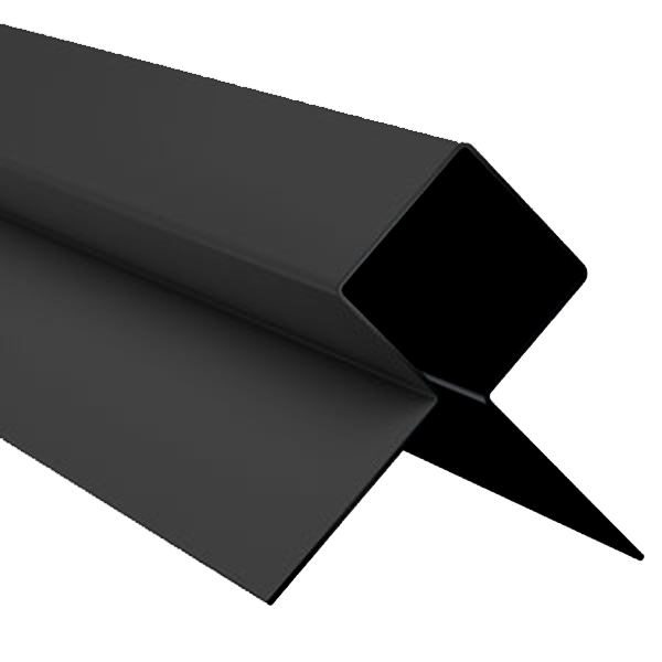Profilé d'angle extérieur MetalTrim bardage Hardie Plank - Noir minuit - 3 M