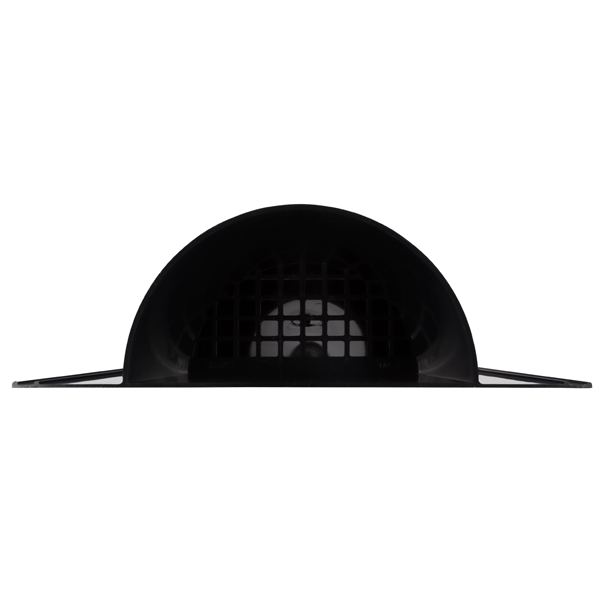 Chatière de ventilation demi-ronde sur plage trapézoïdale - gris anthracite