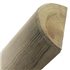 Demi-rondin de bois fraisé en pin - traité classe 4 vert - 140mm x 2,00 M