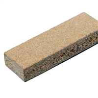 Lisse basse en aggloméré pour cloison alvéolaire - 48 MM x 24,0 MM - longueur 2,05 M