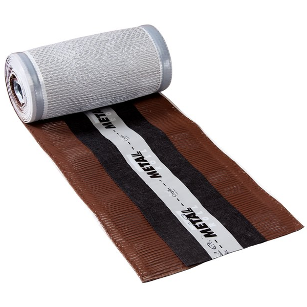 Closoir souple ventilé Metalroll Monier - Brun - 32-38 CM x 5 M