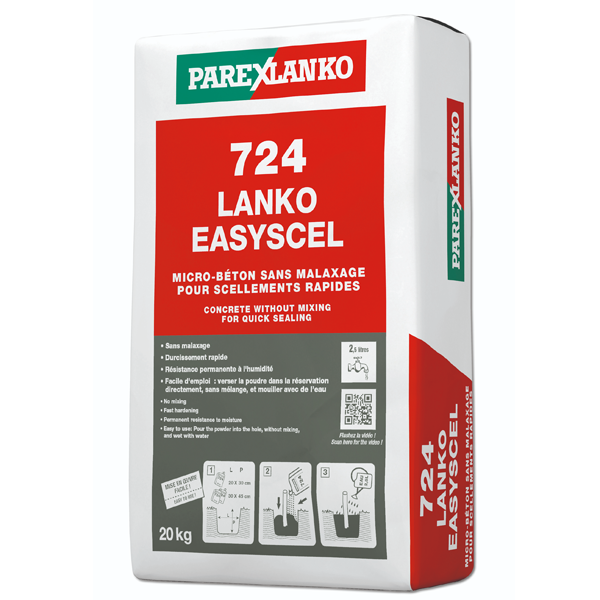 Micro-béton sans malaxage Lanko Easyscel 724 - Sac de 20 KG