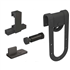 Système coulissant droit fer ROCDESIGN TYPE B porte bois Mantion RD-B-B