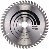 Lame scie circulaire Bosch Optiline Wood ⌀ 160 mm alésage 20 mm 48 dents