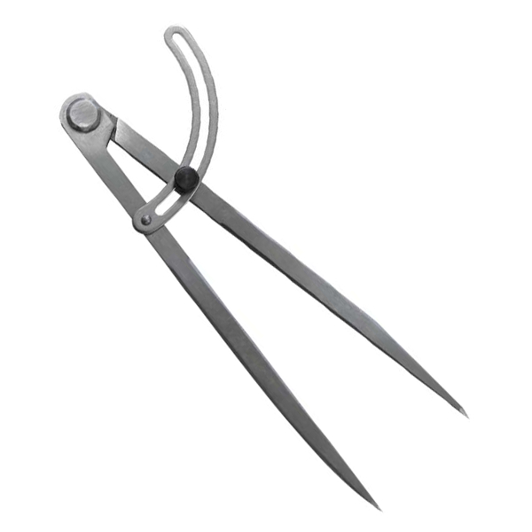 Compas charnière traçage mesure Jouanel acier 250 mm molette blocage