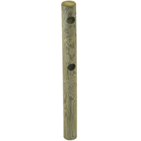 Poteau d'extrémité pour clôture en pin traité classe 4 vert - Ø 140 mm x 1,50 M