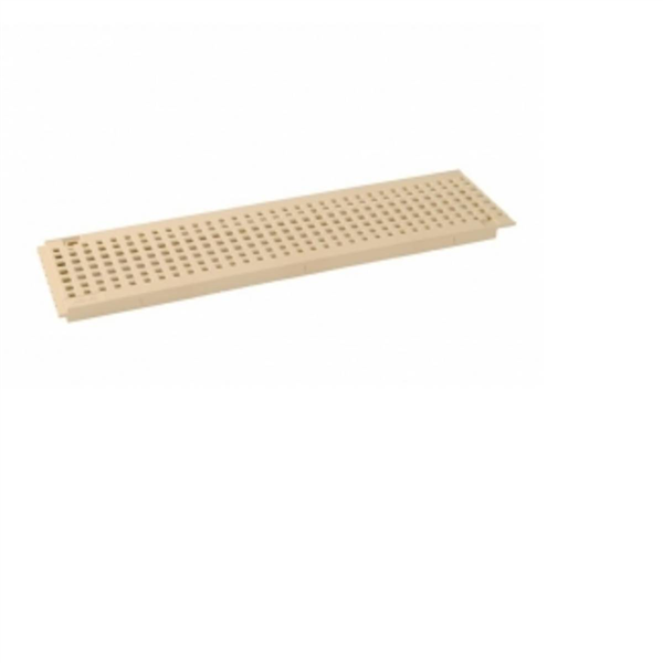 Grille PVC pour caniveaux de piscine - Connecto A15 Gris clair - largeur int. 100 mm - longueur 0.5 m