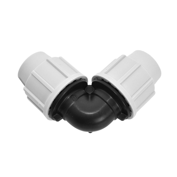 Raccord compression arrosage enterré Coude égal Plasson 25 mm