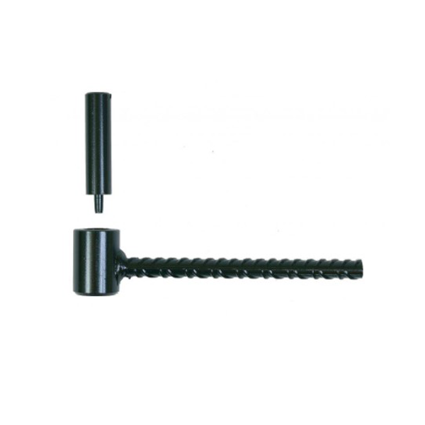 Gond vis volet battant parpaing Ø 14 mm x 80 mm Acier noir Sachet de 2