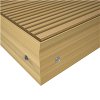 Plinthe de finition pour terrasse composite - Gris galet - 7,8 CM x 10 MM - L.4 M