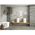 Faïence murale effet '"béton" CUSSET - Blanco 20 CMx60 CM