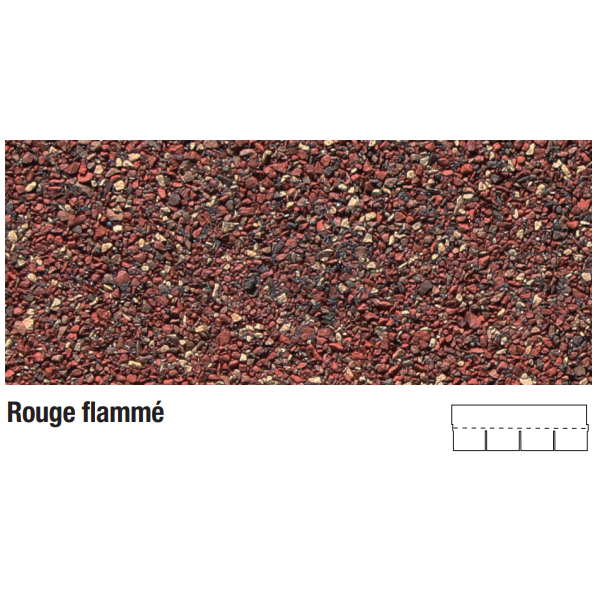 Bardeau bitumeux Sopratuile pour toiture - Rouge flammé - 3,05 m²