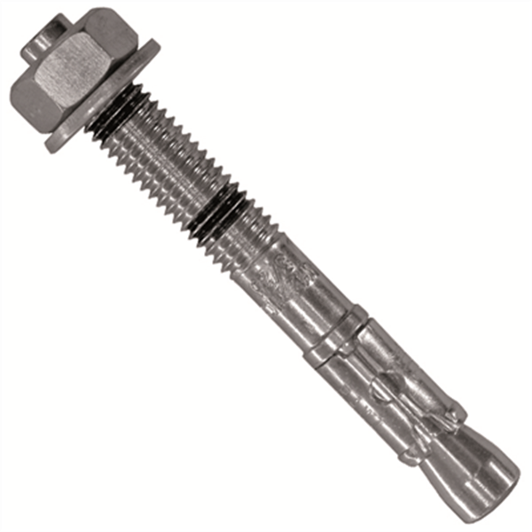 Goujon d'ancrage Edia fileté acier galvanisé diamètre 8mm longueur 75mm