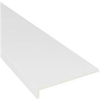 Planche de rive en équerre - PVC blanc - 200,00 MM x 6,00 M