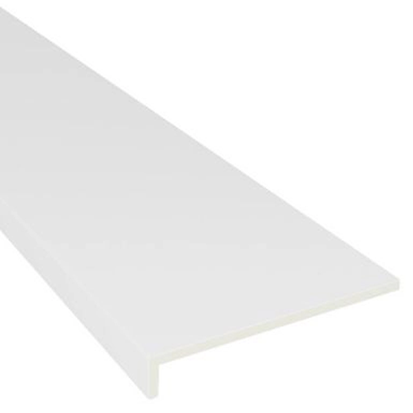 Planche de rive en équerre - PVC blanc - 200,00 MM x 6,00 M
