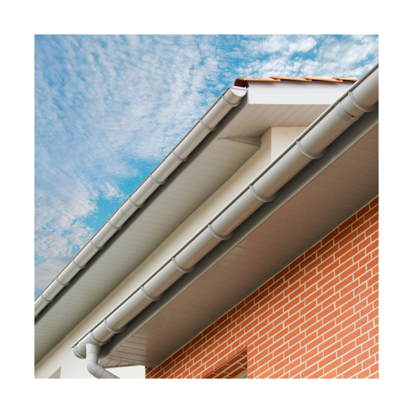 Gouttière MEP GD25 en PVC Blanc - développé 250 MM - 4 M