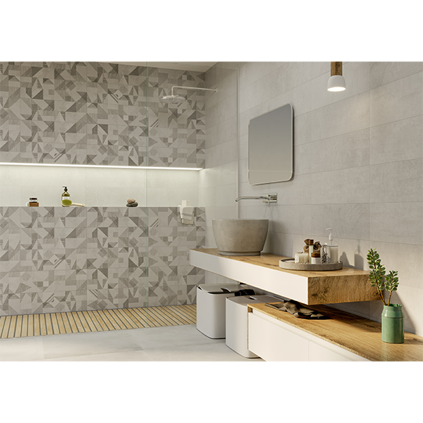 Faïence murale effet "béton gratté" SOUL - Beige - 20 CMx60 CM ép.8,5 MM