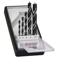 Coffret de 5 mèches à bois hélicoïdales Bosch ⌀ 4 5 6 8 et 10 mm