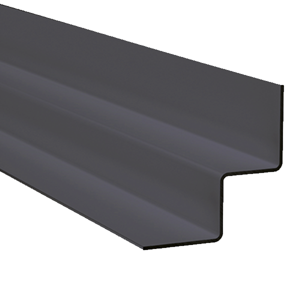 Profilé d'angle intérieur MetalTrim bardage Hardie Plank - Gris métal - 3 M