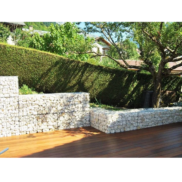 Gabion en kit à remplir avec montage en hélice - Zinc-Alu galvanisé - 100x30x50 cm - Maille 10x5 CM