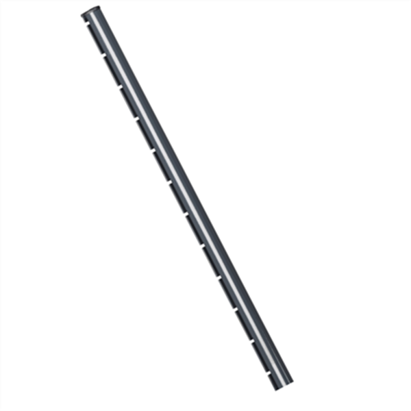Poteau à sceller Dirckx Axor pour panneau rigide - Gris - 2.4 M