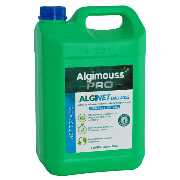 Nettoyant dallage et sol extérieur Alginet dallages 5 L Algimouss 081002