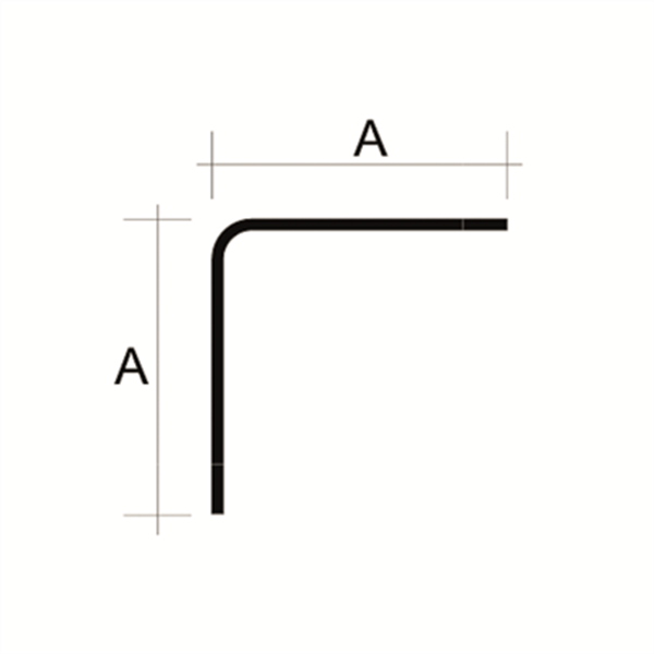 Équerre de liaison - 60,0 CM x 60,0 CM - Ø du fil 10 MM - longueur 1,20 m
