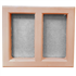 Claustra d'aération avec grille en inox - 215 MM x 190 MM - couleur Terre cuite