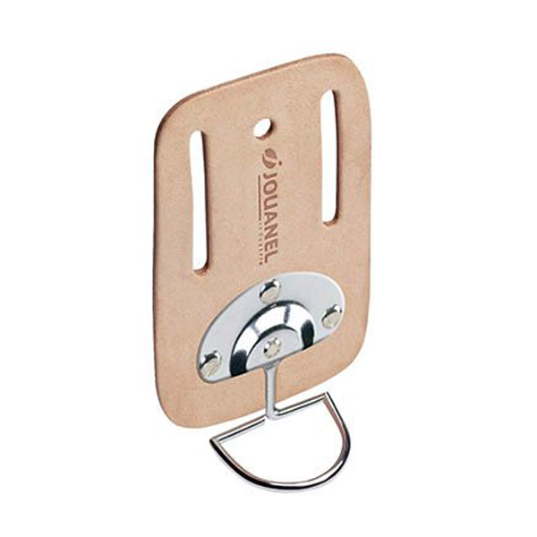 Porte-marteau ceinture Jouanel largeur 6 cm cuir marron anneau pivotant
