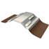 Closoir rigide Lahe-Pro Brun coque acier 140 MM x 2 M