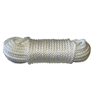 Corde polypropylène traitée anti-UV blanche Ø 8 mm longueur 25 m