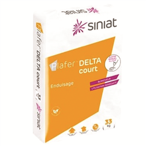 Plâtre allégé pour enduisage de grandes surfaces - Plafer Delta Court - prise contrôlée - sac de 33 kg