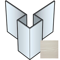 Profil d'angle extérieur symétrique pour bardage Cedral Lap