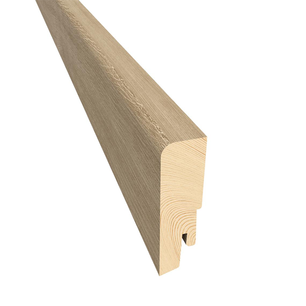 Plinthe pour parquet contre-collé Kahrs - Blanche vernis mat - 6 CM x 1,6 CM - longueur 2,4 M