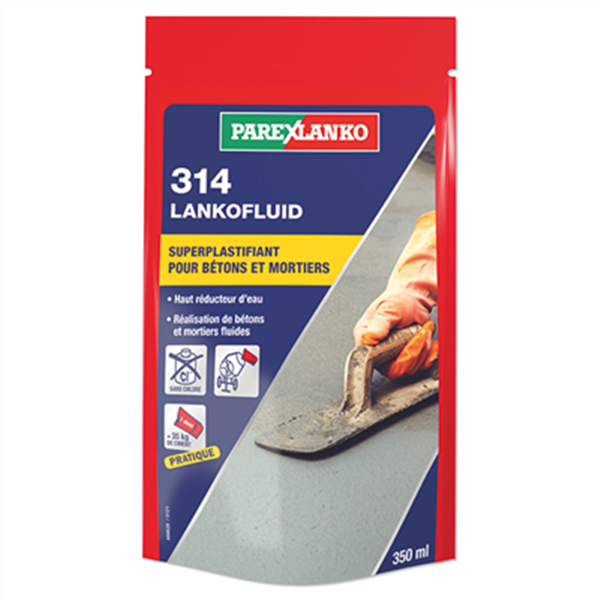 Superplastifiant haut réducteur d'eau LANKOFLUID 314 - 0.350 LTR