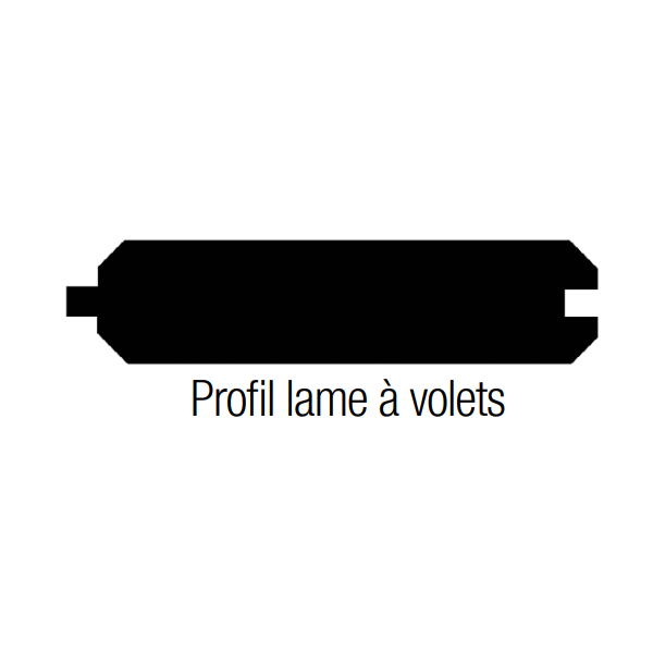 Lame à volet en sapin du Nord - classe 3 vert - 27x90 mm - 2,40 M