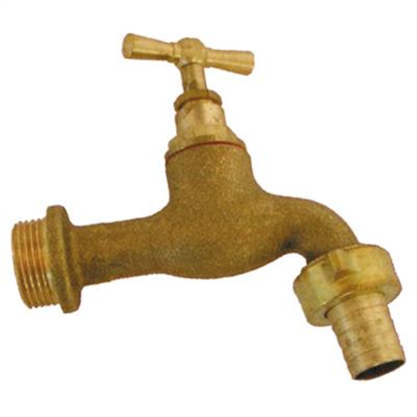 Robinet arrosage extérieur 20 x 27 clapet Raccord nez 20 x 27 mm Laiton