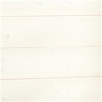 Lambris intérieur en Sapin du Nord brossé ELOS - Blanc coton - 13,60 CM x  L.2.65 M