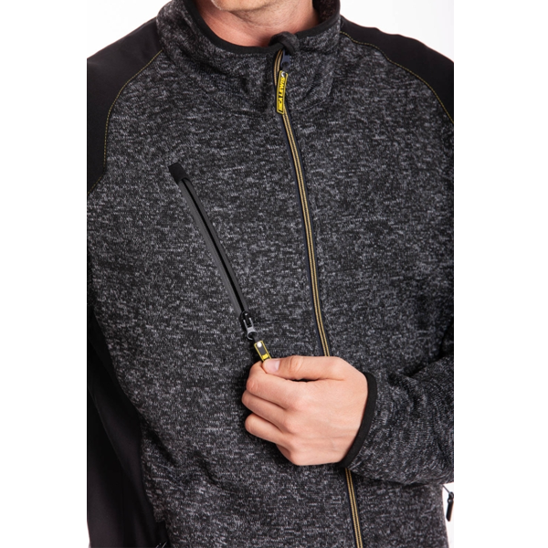 Sweat zippé Rica Lewis Richie -100 % polyester - gris et noir - taille L
